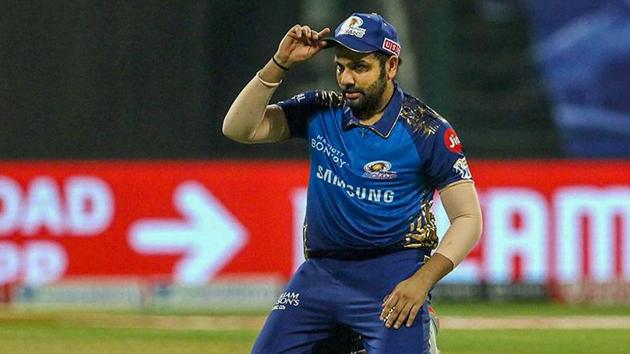 Mumbai Indians Skipper Rohit Sharma during the first cricket match of IPL 2020 against Chennai Super Kings.(PTI) Mumbai Indians Skipper Rohit Sharma during the first cricket match of IPL 2020 against Chennai Super Kings.(PTI)