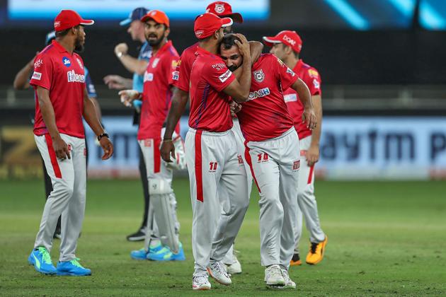 Dubai: Kings XI Punjab player Mohammed Shami during the Indian Premier League (IPL) T20 cricket match against Mumbai Indians (MI), at Dubai International Cricket Stadium in Dubai, Sunday, Oct. 18, 2020. (PTI Photo/Sportzpics for BCCI)(PTI19-10-2020_000002B) (PTI)