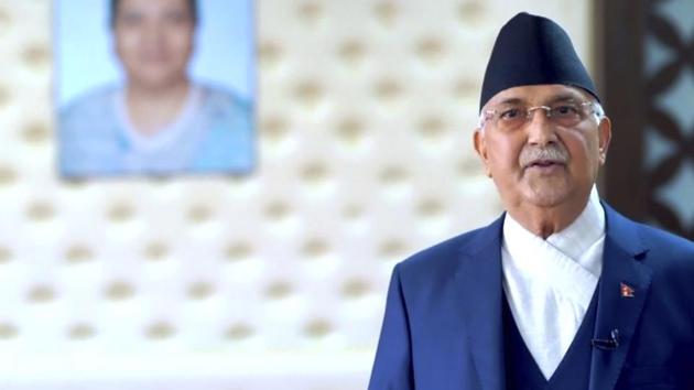K. P. Sharma Oli, Prime Minister of Nepal, speaks in the 75th session of the United Nations General Assembly. Representational image.(AP) K. P. Sharma Oli, Prime Minister of Nepal, speaks in the 75th session of the United Nations General Assembly. Representational image.(AP)