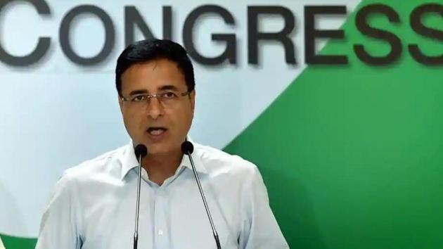 Congress chief spokesperson Randeep Singh Surjewala(PTI)