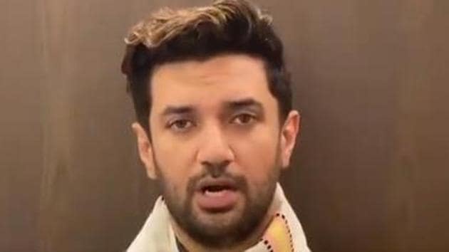 Chirag Paswan, who decided to go solo in the Bihar polls, has not shied away from praising the PM, so much so that he identified himself as “Hanuman” to PM Modi’s Ram. (Videograb) Chirag Paswan, who decided to go solo in the Bihar polls, has not shied away from praising the PM, so much so that he identified himself as “Hanuman” to PM Modi’s Ram. (Videograb)