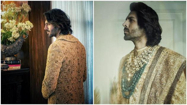 Kartik Aaryan walked the ramp for Manish Malhotra. Kartik Aaryan walked the ramp for Manish Malhotra.
