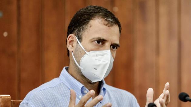 Congress MP Rahul Gandhi addresses the media during a visit to his parliamentary constituency Wayanad, on Tuesday. (PTI Photo) Congress MP Rahul Gandhi addresses the media during a visit to his parliamentary constituency Wayanad, on Tuesday. (PTI Photo)