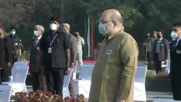 Union home minister Amit Shah at National Police Memorial (ANI Photo)