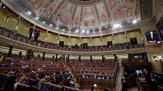 The parliament is hearing arguments for and against the motion on Wednesday before a vote scheduled for Thursday. Vox argues that Sánchez’s government must depart for what the party says is the poor handling of the pandemic by authorities. (Reuters photo) The parliament is hearing arguments for and against the motion on Wednesday before a vote scheduled for Thursday. Vox argues that Sánchez’s government must depart for what the party says is the poor handling of the pandemic by authorities. (Reuters photo)
