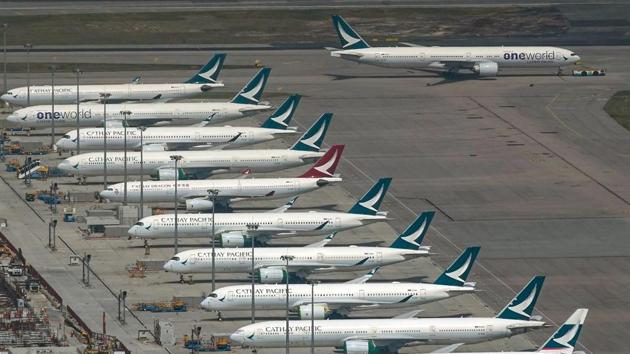 The company said it will also shut down Cathay Dragon, its regional airline unit, with operations ceasing from Wednesday. (Bloomberg file photo)