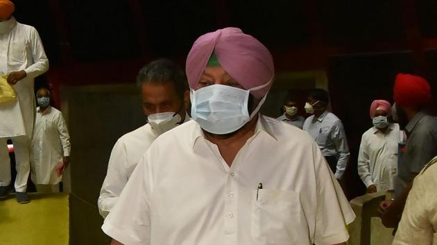 Punjab Chief Minister Capt Amarinder Singh on the first day of a special session of State Assembly in Chandigarh on Monday. (Keshav Singh/HT File Photo) Punjab Chief Minister Capt Amarinder Singh on the first day of a special session of State Assembly in Chandigarh on Monday. (Keshav Singh/HT File Photo)
