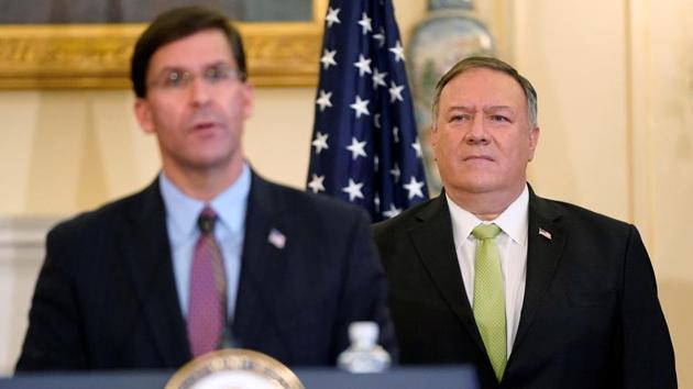 US secretary of state Mike Pompeo and defence secretary Mark Esper will visit India next week.(REUTERS FILE)