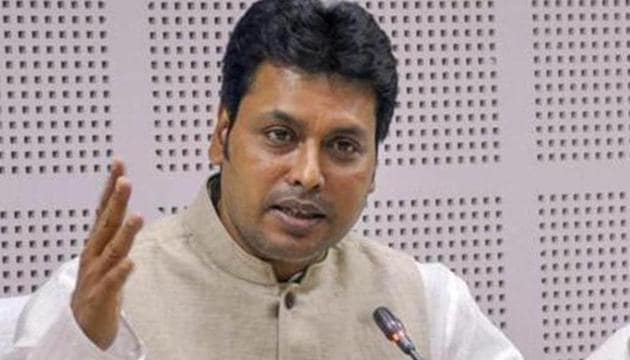 Tripura chief minister Biplab Kumar Deb.(File photo)