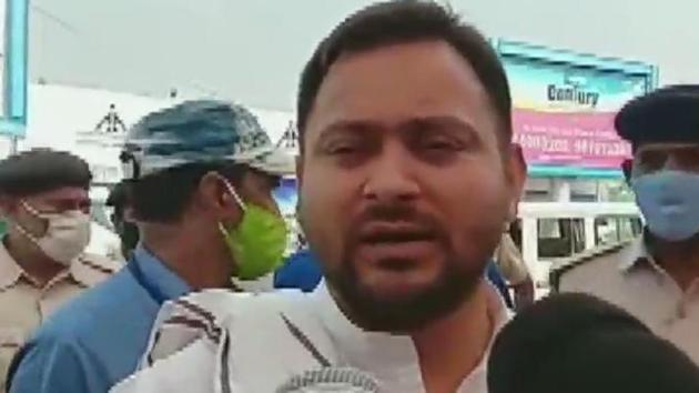 Tejashwi Yadav has questioned finance minister Nirmala Sitharaman on why Bihar hasn’t been accorded special status. (ANI Photo) Tejashwi Yadav has questioned finance minister Nirmala Sitharaman on why Bihar hasn’t been accorded special status. (ANI Photo)