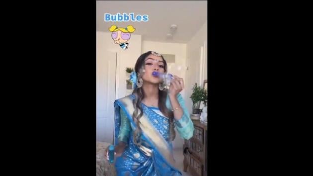The image shows Hamsha Thavaseelan as Bubbles. (Instagram/@allurebyhamsha) The image shows Hamsha Thavaseelan as Bubbles. (Instagram/@allurebyhamsha)