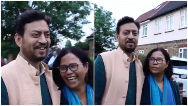 Irrfan Khan with wife Sutapa Sikdar.