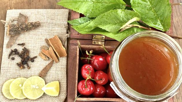 From the farm to the table. The inhouse cherry jam made from his farm’s cherries is a product Austa, a photographer and orchardist in Ratnari, in the apple belt of Himachal Pradesh, is proud of. (Photo courtesy Sanjay Austa)