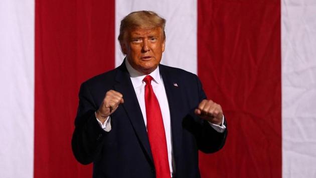 US President Donald Trump holds a campaign rally in Gastonia, North Carolina, U.S., October 21, 2020. REUTERS/Tom Brenner(REUTERS)