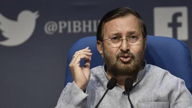 Union Minister Prakash Javadekar. (Sanjeev Verma/HT PHOTO) Union Minister Prakash Javadekar. (Sanjeev Verma/HT PHOTO)