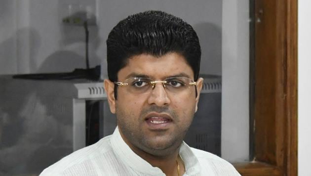 Chandigarh, India - August 27, 2020: Haryana Deputy Chief Minister, Dushyant Chautala addressing a press conference in Chandigarh, India on Thursday, August 27, 2020. (HT Photo) (HT file photo) Chandigarh, India - August 27, 2020: Haryana Deputy Chief Minister, Dushyant Chautala addressing a press conference in Chandigarh, India on Thursday, August 27, 2020. (HT Photo) (HT file photo)