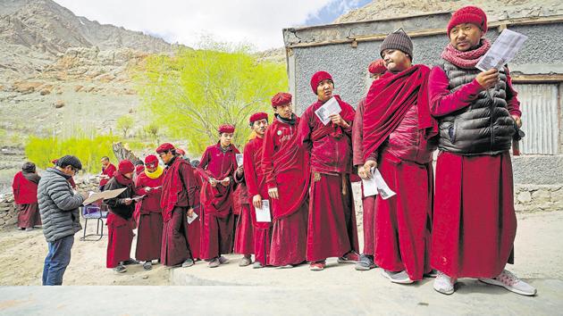 Only 8% votes had been cast till 10 am in the elections for Ladakh Autonomous Hill Development Council. (AFP Photo/File/Representative) Only 8% votes had been cast till 10 am in the elections for Ladakh Autonomous Hill Development Council. (AFP Photo/File/Representative)