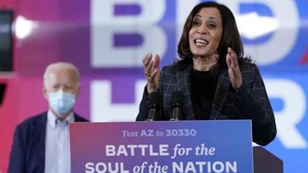 The Senator urged her supporters to vote early at a campaign rally at Asheville, North Carolina (AP) The Senator urged her supporters to vote early at a campaign rally at Asheville, North Carolina (AP)