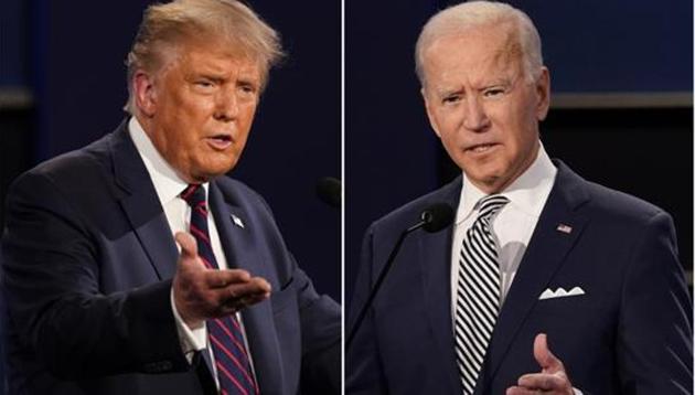The decision to mute microphones comes after a chaotic first presidential debate that saw the two candidates interrupting each other repeatedly. (AP file photo) The decision to mute microphones comes after a chaotic first presidential debate that saw the two candidates interrupting each other repeatedly. (AP file photo)