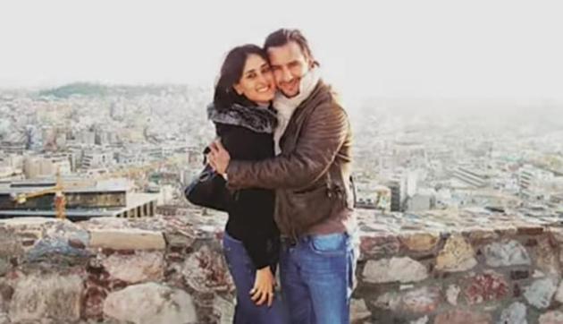 Kareena Kapoor and Saif Ali Khan in Athens, 2008. Kareena Kapoor and Saif Ali Khan in Athens, 2008.