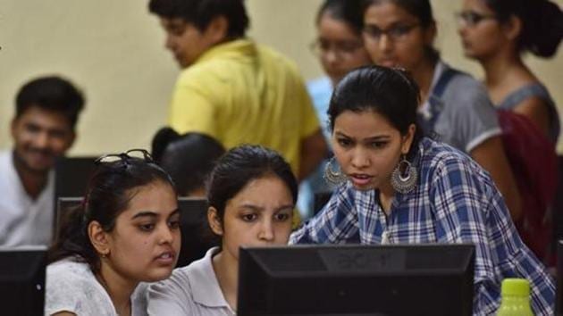 DU Third Cutoff List 2020 Live Updates(Sanchit Khanna/HT PHOTO)