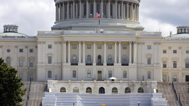 The West Front of the US Capitol on Friday, Aug. 7, 2020, in Washington. While much of Washington is twisted in knots over the upcoming election, there’s another contingent already busy trying to figure out how to stage an inauguration for the next president during a pandemic. (AP) The West Front of the US Capitol on Friday, Aug. 7, 2020, in Washington. While much of Washington is twisted in knots over the upcoming election, there’s another contingent already busy trying to figure out how to stage an inauguration for the next president during a pandemic. (AP)
