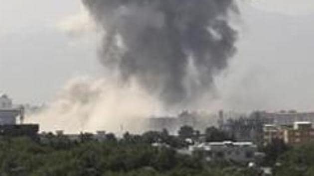 The second explosion occurred when a security forces vehicle struck another roadside bomb as they arrived at the scene of the first explosion. (AP file photo. Representative image) The second explosion occurred when a security forces vehicle struck another roadside bomb as they arrived at the scene of the first explosion. (AP file photo. Representative image)