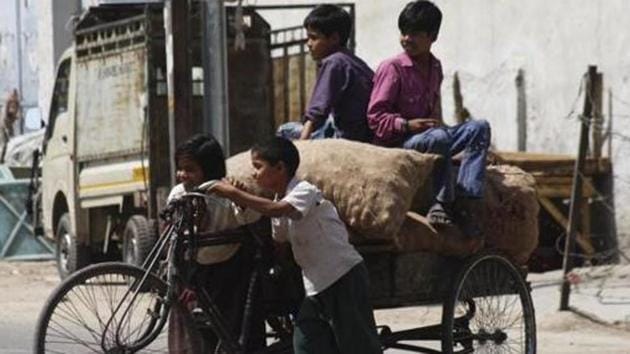 Gaya in Bihar was among the top five places in the country that had a large population of child labourers as per surveys.(HT Photo/Representative)