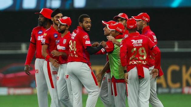 Photo of Kings XI Punjab from 43rd IPL 2020 match against Surisers Hyderabad in Dubai(Twitter)