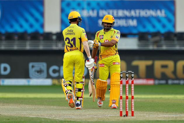 Gaikwad and Ambati Rayudu added 67 runs in quick time not allowing the asking rate to drop out of CSK’s control. Rayudu played some impressive shots, his six off Mohammed Siraj over deep wicket stood out. (IPL)