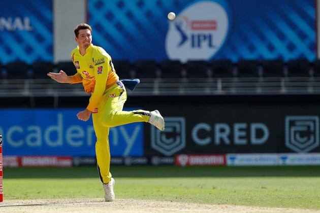 Mitchell Santner, playing his first match of the season, took out Devdutt Padikkal, caught in the deep by some fabulous teamwork by Faf du Plessis and Ruturaj Gaikwad. (IPL)