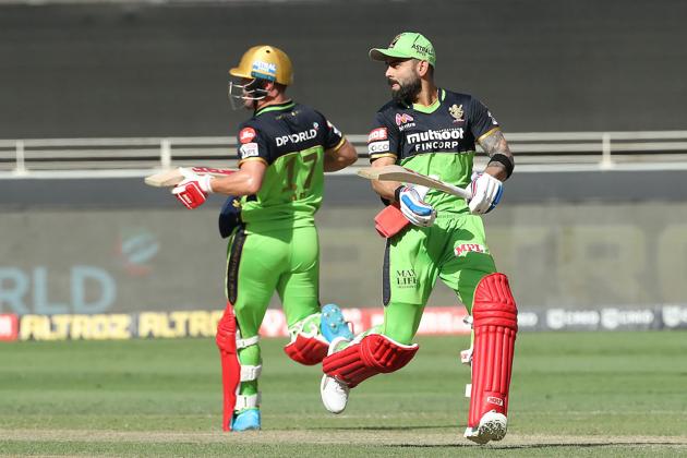 At 46 for 2, Virat Kohli and AB de Villiers came together hoping to take RCB forward and stitched a partnership of 82 runs for the third wicket. (IPL)