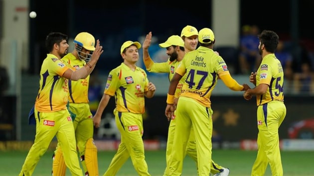 Photo of Chennai Super Kings from an IPL 2020 match in UAE(Twitter)