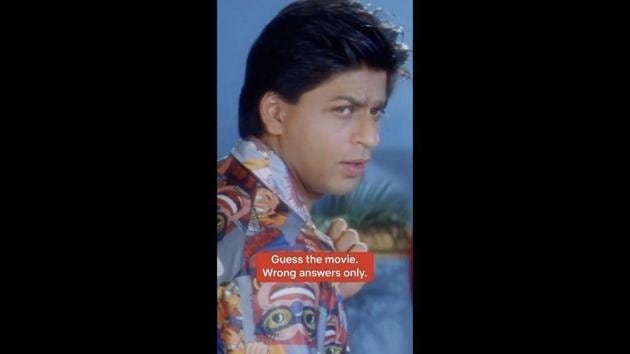 The image shows SRK as Rahul Khanna from the beloved 1998 Bollywood film Kuch Kuch Hota Hai.(Instagram/@netflix_in)
