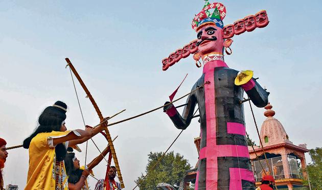 Dussehra celebrations. 