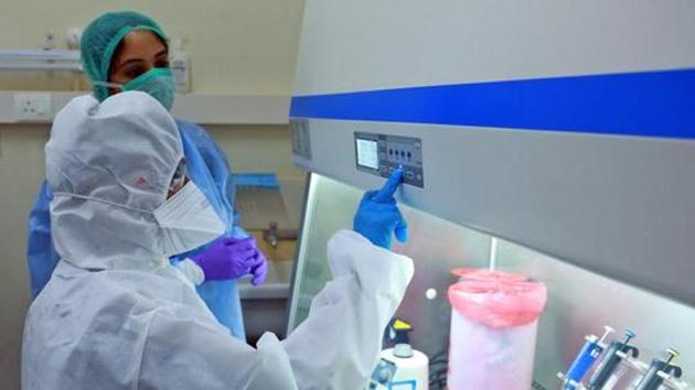 Covid-19 diagnosis has become easier in Ernakulam district with the installation of the real-time polymerase chain reaction laboratory (PCR lab) at the Kalamassery Medical Collage Hospital.(ANI)