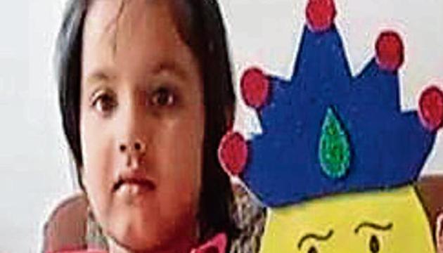 A student of St Soldiers School, Sector 16 in Panchkula taking part in the virtual celebrations. (HT) A student of St Soldiers School, Sector 16 in Panchkula taking part in the virtual celebrations. (HT)