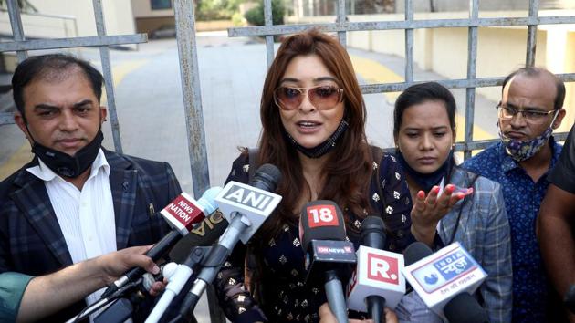 Actress Payal Ghosh addresses media in New Delhi earlier in October. (File photo) Actress Payal Ghosh addresses media in New Delhi earlier in October. (File photo)