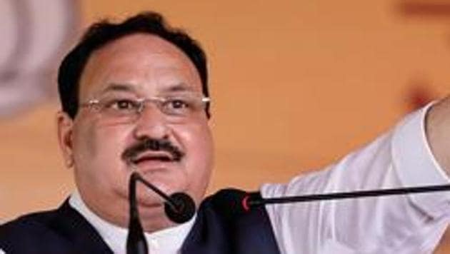 BJP National President J.P. Nadda was speaking after inaugurating two party offices and laying the foundation of six offices in various districts of the state.(PTI)