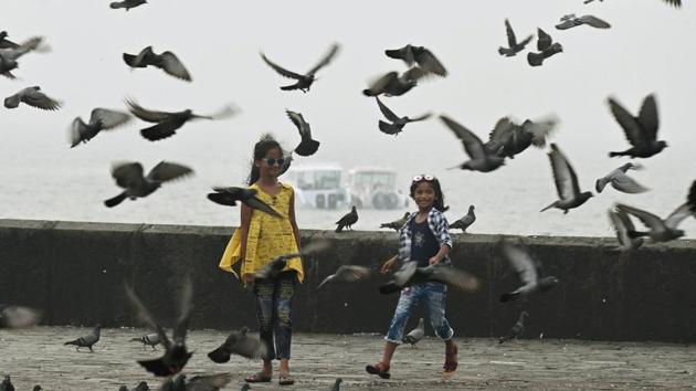 Children seen outside the Gateway of India as it reopened to visitors after nearly seven months due to the coronavirus (Covid-19) pandemic, in Mumbai on October 24. With 3,645 new cases and 84 reported deaths, Maharashtra recorded its lowest single-day Covid-19 caseload and fatality figure in 125 days on October 26. The state’s overall positivity rate is 19.07%, HT reported. (Shashank Parade / PTI)