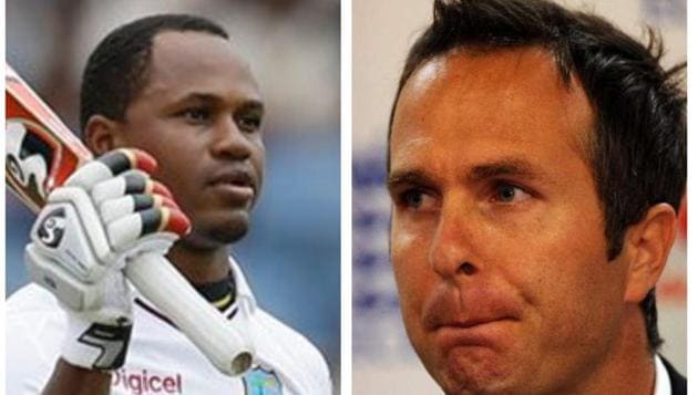 File image of Marlon Samuels (L) and Michael Vaughan. (File) File image of Marlon Samuels (L) and Michael Vaughan. (File)