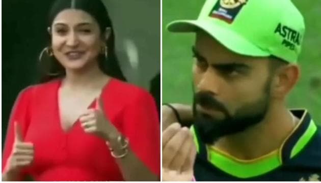 Virat Kohli’s cute conversation with Anushka Sharma is going viral online.