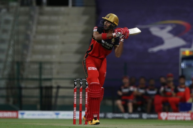 Devdutt Padikkal hits a shot. (IPL/Twitter) 