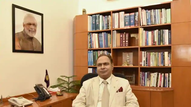 Delhi University Vice Chancellor Yogesh Tyagi.(HT file) Delhi University Vice Chancellor Yogesh Tyagi.(HT file)