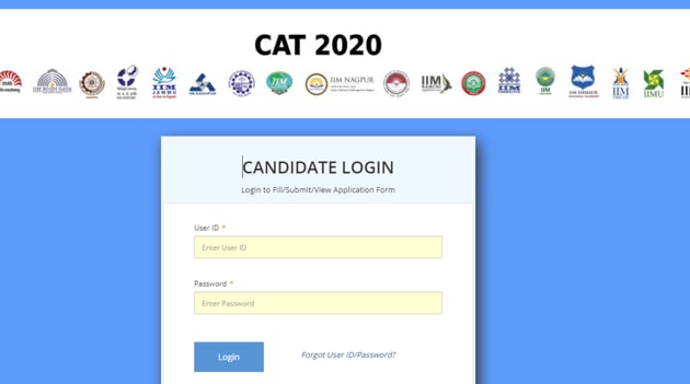 CAT admit card 2020.(Screengrab) CAT admit card 2020.(Screengrab)