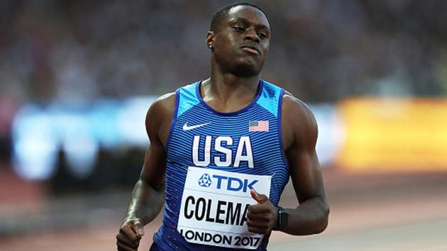 Christian Coleman had complained that the AIU’s doping control officers had not called him on that night on December 9.(Getty Images)