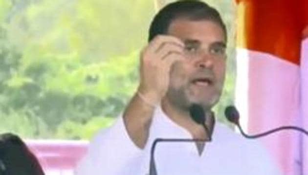 Congress leader Rahul Gandhi in his rally accused the government of favouring big industrialists. (ANI file photo) Congress leader Rahul Gandhi in his rally accused the government of favouring big industrialists. (ANI file photo)