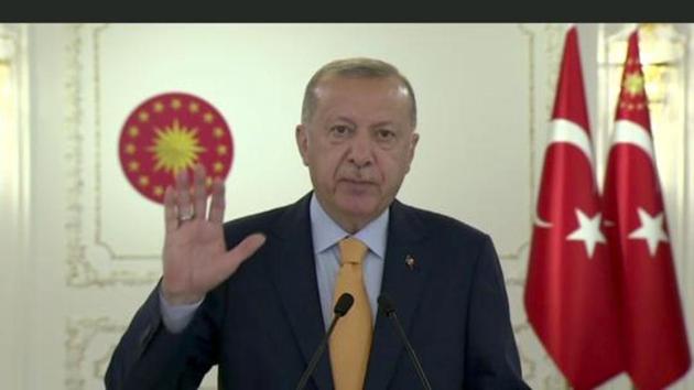Erdogan sharply criticised Macron at the weekend, saying the French leader needed a mental health check, prompting France to recall its ambassador from Ankara (AP) Erdogan sharply criticised Macron at the weekend, saying the French leader needed a mental health check, prompting France to recall its ambassador from Ankara (AP)