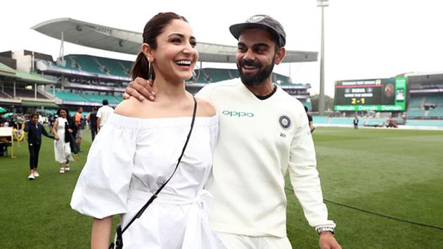 Virat Kohli with wife Anushka Sharma during India’s tour of Australia in 2018/19.(Getty Images)