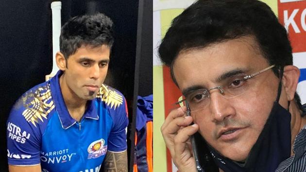 Dilip Vengsarkar wants Sourav Ganguly to look into the matter involving Suryakumar Yadav’s omission from India’s upcoming tour of Australia.(IPL/Getty) Dilip Vengsarkar wants Sourav Ganguly to look into the matter involving Suryakumar Yadav’s omission from India’s upcoming tour of Australia.(IPL/Getty)